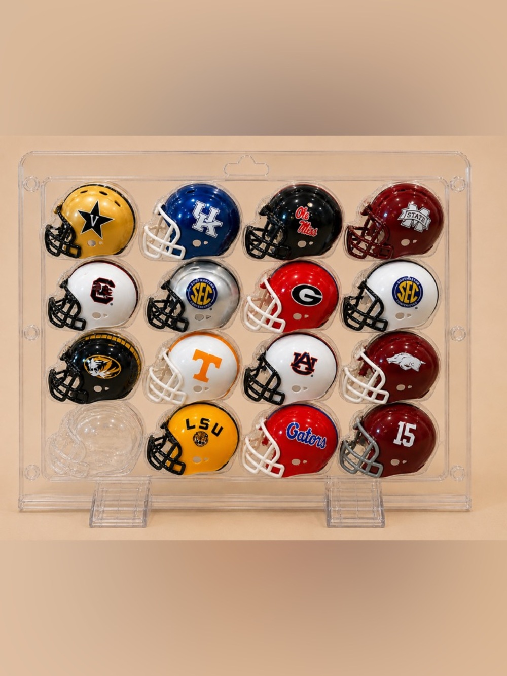 2014 Riddell SEC Pocket Pro Size Conference Helmet Set Excellent Condition - Picture 3 of 5